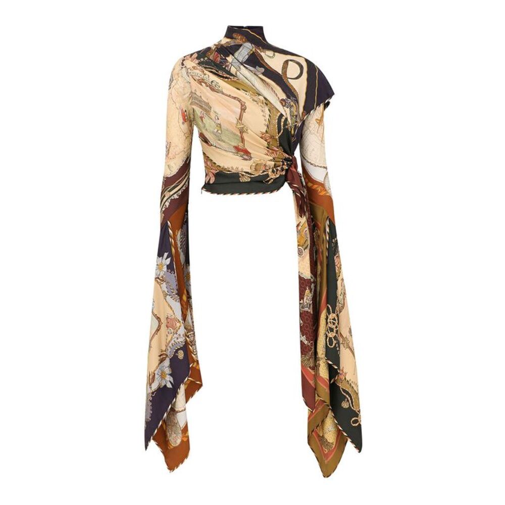 Zimmermann Women Draped Top With Valiant Scarf